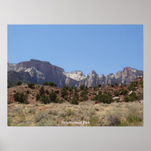 Póster Parque nacional de Zion