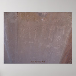 Póster Parque nacional de Zion