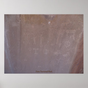 Póster Parque nacional de Zion