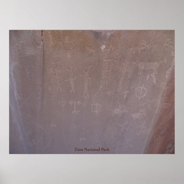 Póster Parque nacional de Zion (Frente)