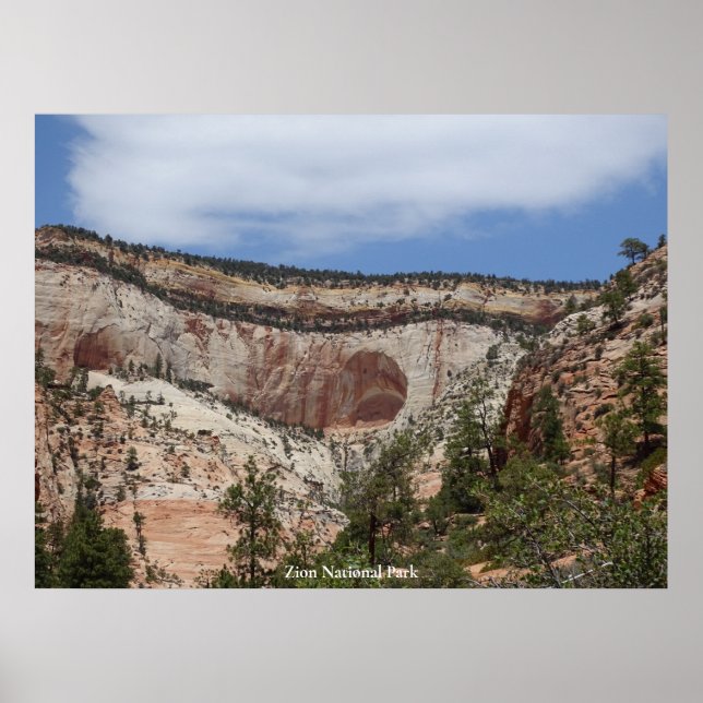 Póster Parque nacional de Zion (Frente)