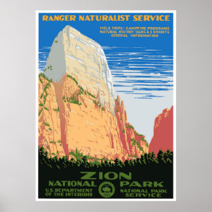 Póster Parque nacional de Zion