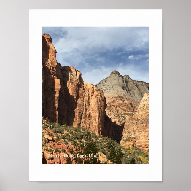 Póster Parque nacional de Zion, Utah (Frente)