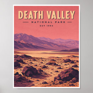 Póster Parque Nacional Death Valley Viaje Vintage