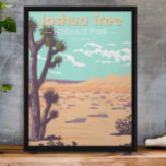 Póster Parque nacional del árbol de Joshua Tule Springs V<br><div class="desc">Obra vectorial de Joshua Tree. El parque se llama así por los retorcidos árboles de Joshua,  el parque a lo largo del desierto de Colorado,  salpicado de cactus,  y el desierto de Mojave.</div>