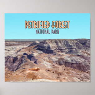 Póster Parque nacional del Bosque Petrificado