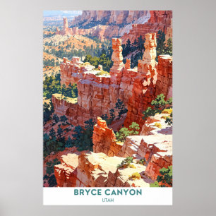 Póster Parque nacional del Cañón Bryce, Utah