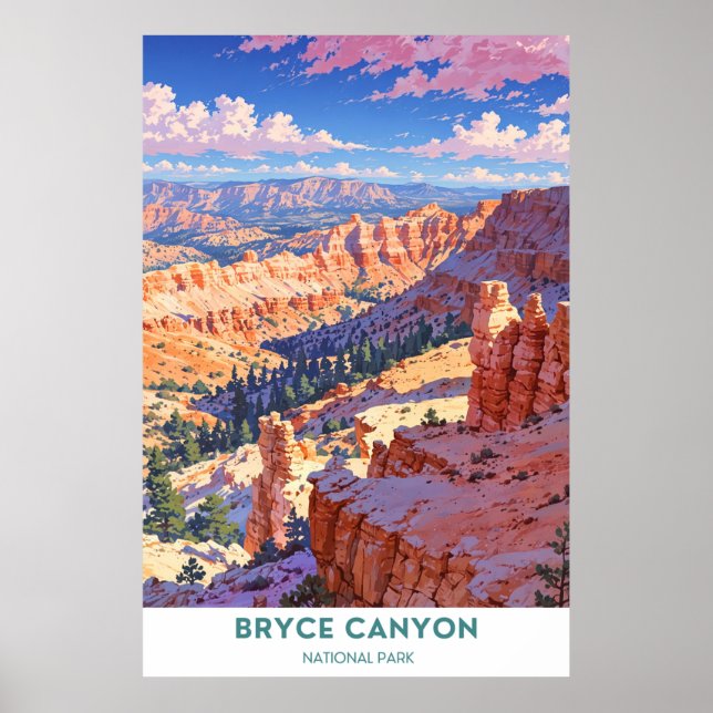 Póster Parque nacional del Cañón de Bryce (Frente)