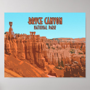 Póster Parque nacional del Cañón de Bryce