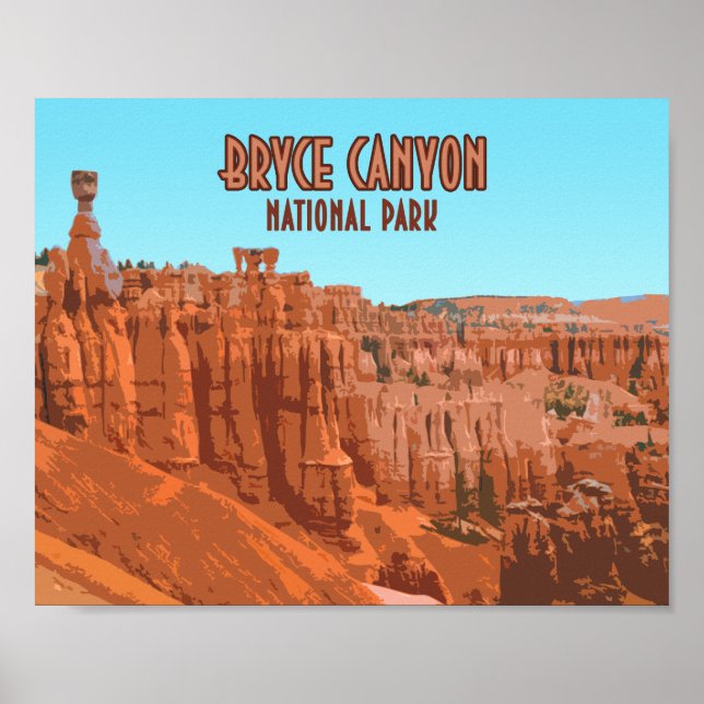 Póster Parque nacional del Cañón de Bryce (Frente)