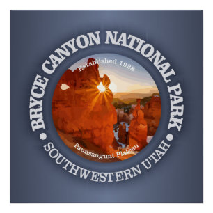 Póster Parque nacional del Cañón de Bryce
