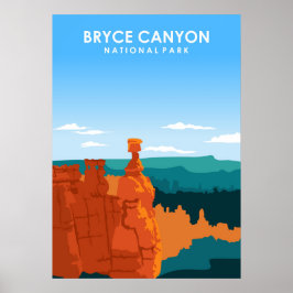Póster Parque nacional del Cañón de Bryce