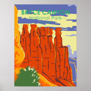 Póster Parque nacional del Cañón de Bryce