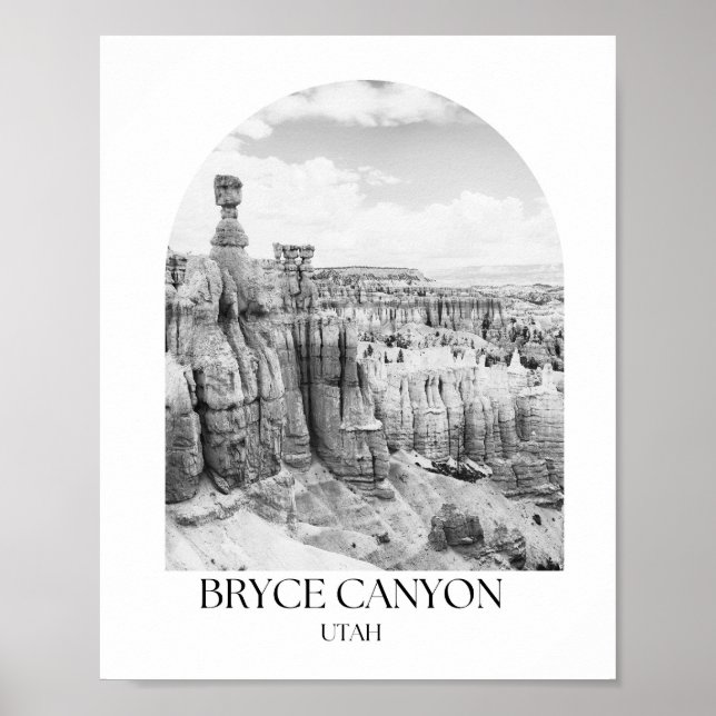 Póster Parque nacional del cañón de Bryce - Imagen del ar (Frente)