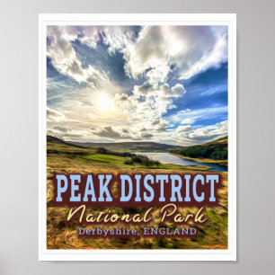 PÓSTER PARQUE NACIONAL DEL DISTRITO PEAK - INGLATERRA DE 