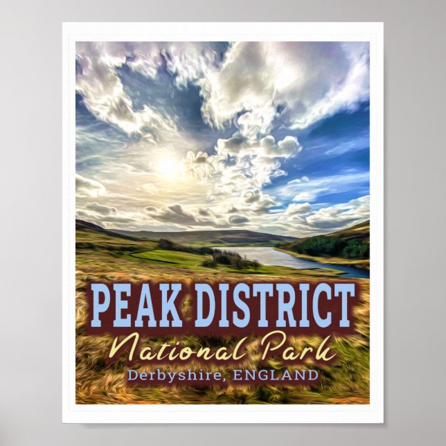 PÓSTER PARQUE NACIONAL DEL DISTRITO PEAK - INGLATERRA DE  (Frente)