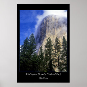 Póster Parque nacional del EL Capitan Yosemite
