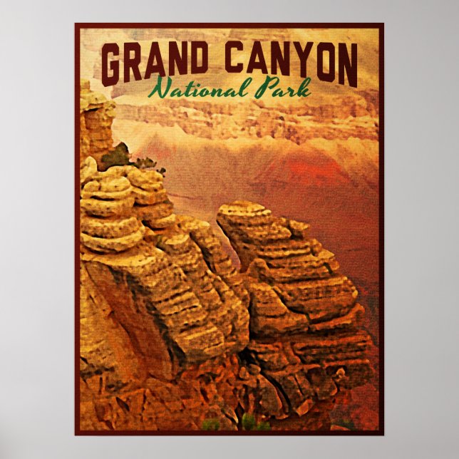 Póster Parque nacional del Gran Cañón (Frente)