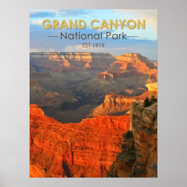 Póster Parque nacional del Gran Cañón, Arizona (Frente)
