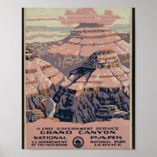 Póster Parque Nacional del Gran Cañón — cartel de WPA 193
