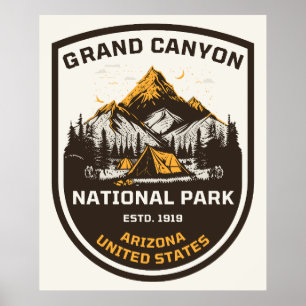 Póster Parque Nacional del Gran Cañón Exteriores y Natura