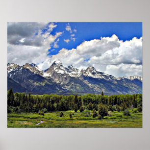 Póster Parque nacional del Gran Tetón