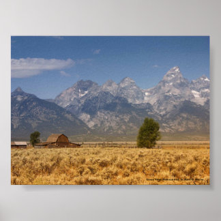 Póster Parque nacional del Gran Tetón