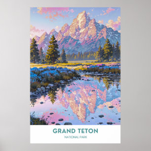 Póster Parque nacional del Gran Tetón, Wyoming