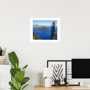 Póster Parque Nacional del Lago del Cráter Escénico