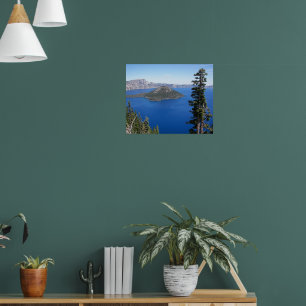 Póster Parque Nacional del Lago del Cráter Escénico