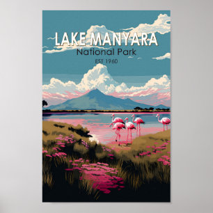 Póster Parque nacional del Lago Manyara Tanzania Viaje Vi