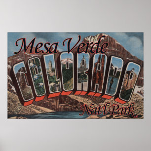 Póster Parque nacional del Mesa Verde, Colorado