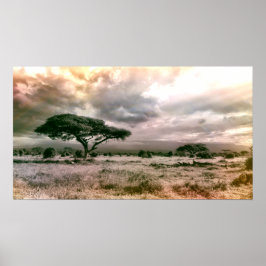 Póster Parque nacional del Sahara Africano Serengeti Sava