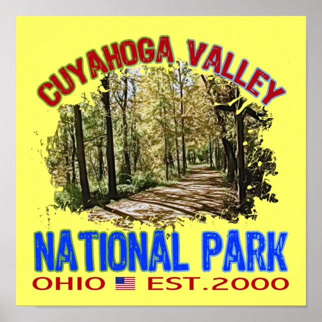 Póster Parque Nacional del Valle de Cuyahoga, Ohio (Frente)