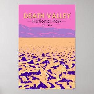 Póster Parque nacional del Valle de la Muerte Campo de Go