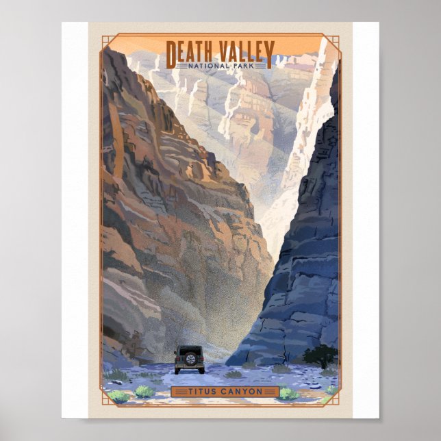 Póster Parque nacional del Valle de la Muerte Poster de A (Frente)