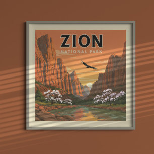 Póster Parque nacional del Zion