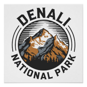 Póster Parque nacional Denali