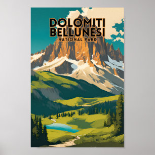 Póster Parque nacional Dolomiti Bellunesi Viajes de Vinta