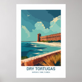 Póster Parque nacional Dry Tortugas Florida EE. UU.
