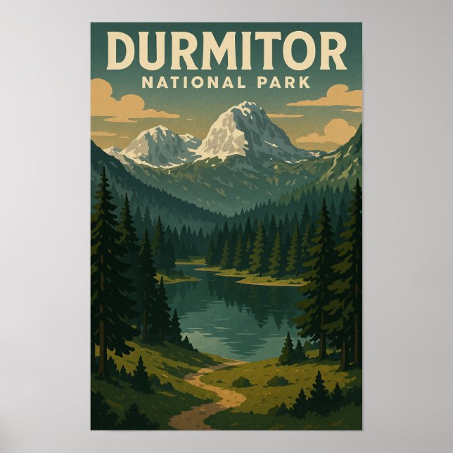 Póster Parque nacional Durmitor (Frente)