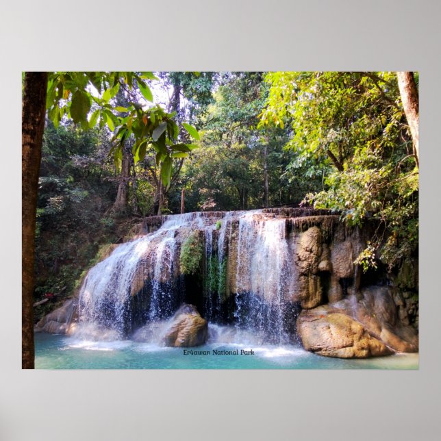 Póster Parque nacional Erawan, Tailandia (Frente)