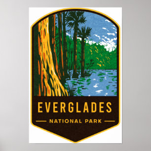 Póster Parque nacional Everglades