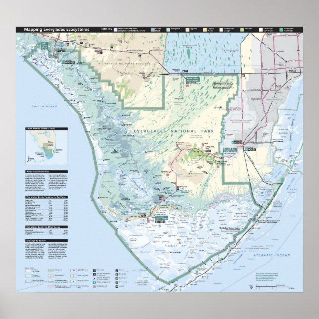 Póster Parque nacional Everglades (Frente)