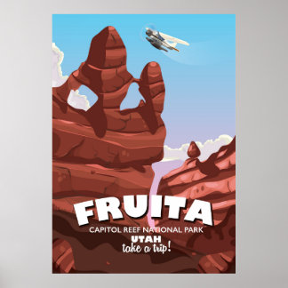 Póster Parque nacional Fruita Capitol Reef Utah