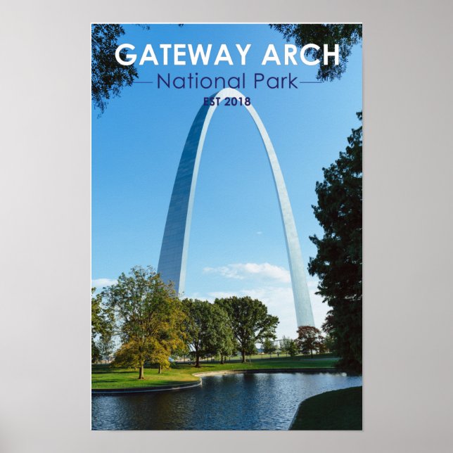 Póster Parque Nacional Gateway Arch Missouri (Frente)