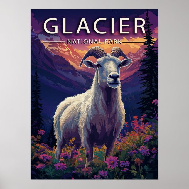 Póster Parque nacional Glaciar (Frente)