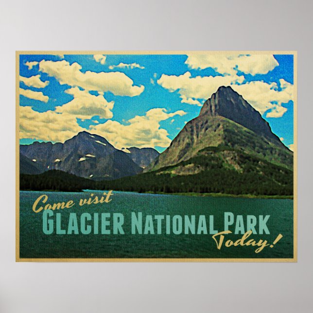 Póster Parque nacional Glaciar (Frente)
