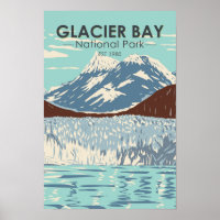 Parque Nacional Glacier Bay Alaska Vintage