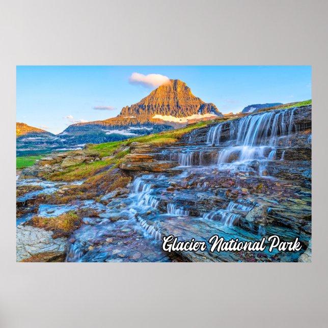 Póster Parque nacional Glacier, Montana (Frente)